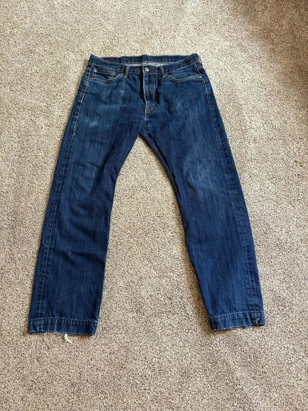 Levi's 513 Slim Straight Leg Blue Jeans Size 33x30